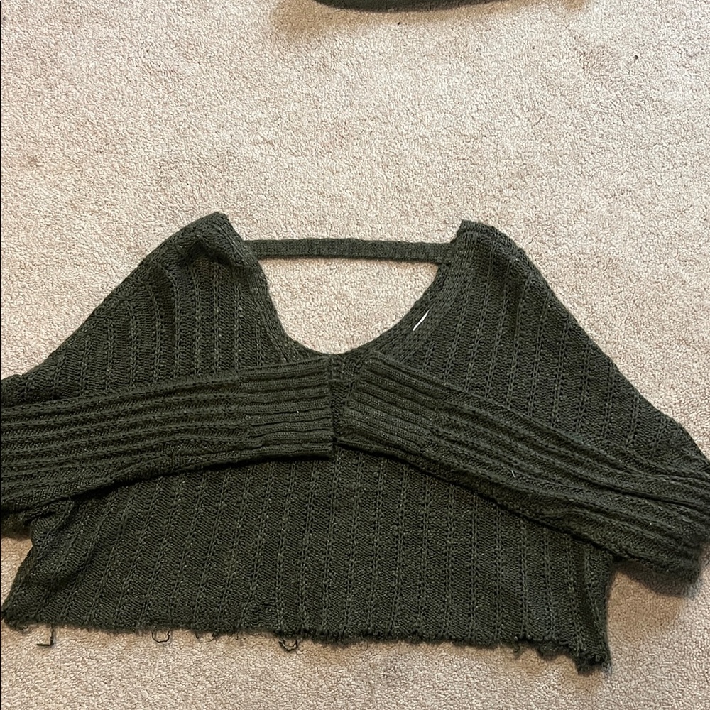 SO Dark Green Women's Knit Sweatshirt
